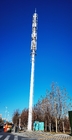Eenvoudige installatie Communicatietoren met enkele buis en antennesteun