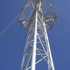 Toren van de Telecommunicatieguyed van de driehoeks hete onderdompeling de gegalvaniseerde
