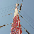 55m Klantgerichte Staal Rooster het Elektrische van de de Communicatie Masttoren van Guyed en Legerings Structureel Staal