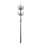 Poeder het Met een laag bedekt Staal Monopole Toren Uitzenden/de Telefoonsignaal van 4g/van de Cel