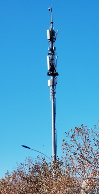 Eenvoudige installatie Communicatietoren met enkele buis en antennesteun