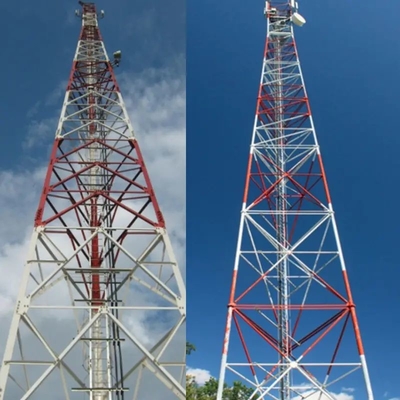 CE/BS/AS de ontworpen Toren van 4 het Staal5g Telecommunicatie van de Benenhoek met 2 Platforms