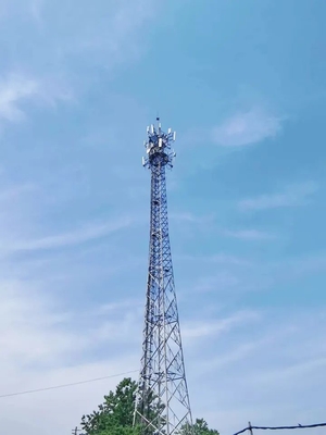Vier Legged Q345B-het Staal Communicatie van de Telecommunicatiecel Torens Gegalvaniseerde Toren